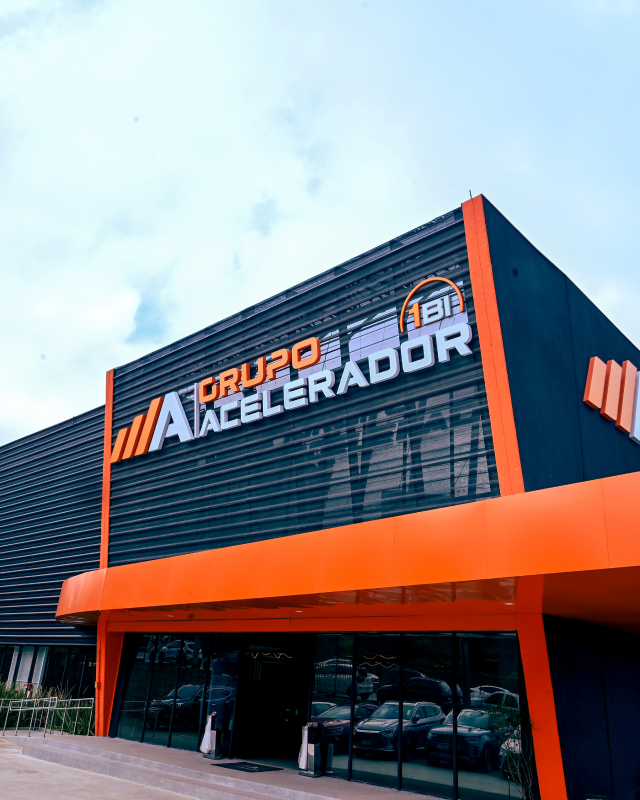 Fachada da sede do Grupo Acelerador